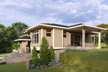 Contemporary House Plan #035-01168 Elevation Photo