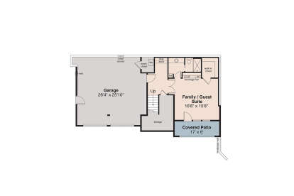 Lower Floor/Basement for House Plan #035-01168