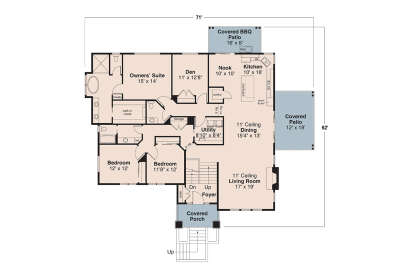 Main Floor for House Plan #035-01168