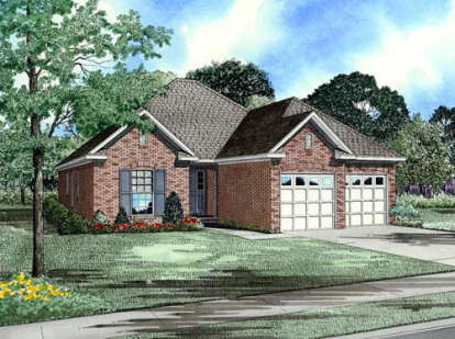 Ranch House Plan #110-00164 Elevation Photo