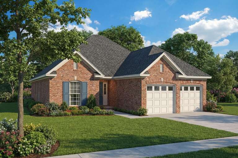House Plan House Plan #3378 Angled Front Elevation
