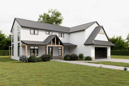 Barn House Plan #4100-00006 Elevation Photo