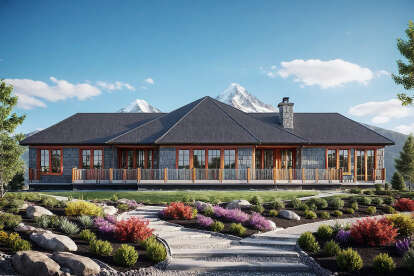 Traditional House Plan #035-01169 Elevation Photo