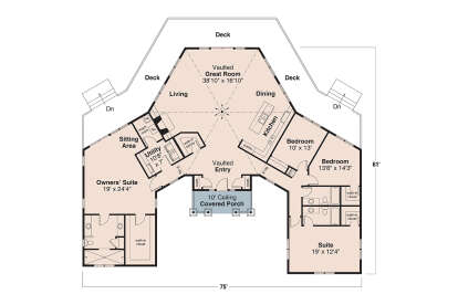 Main Floor for House Plan #035-01169