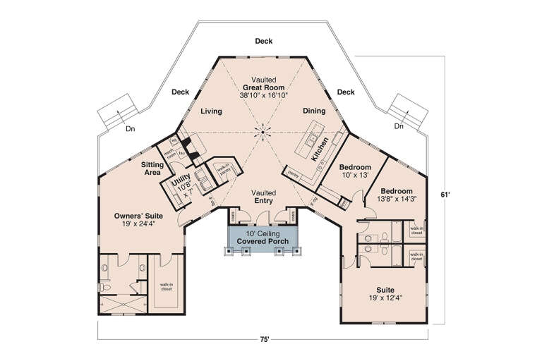 House Plan House Plan #33781 Drawing 1