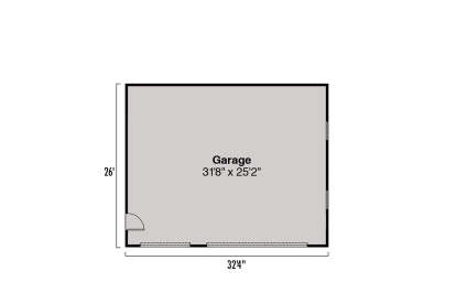Detached Garage for House Plan #035-01169
