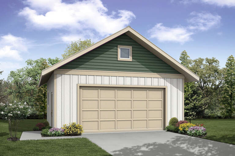 House Plan House Plan #33783 Angled Front Elevation
