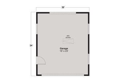 Garage Floor for House Plan #035-01171