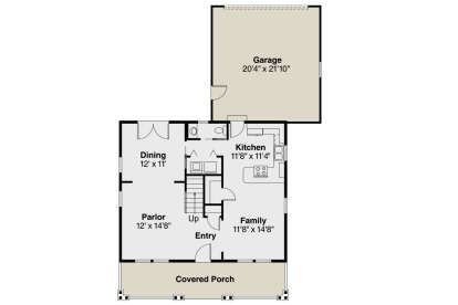 Main Floor for House Plan #035-01172