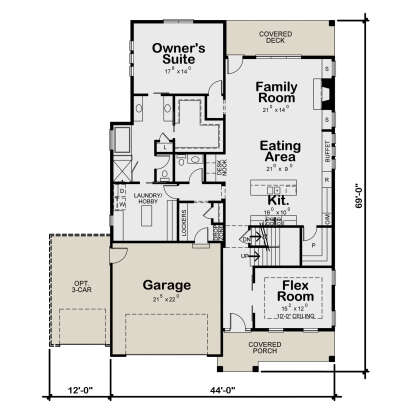 Main Floor for House Plan #402-01846