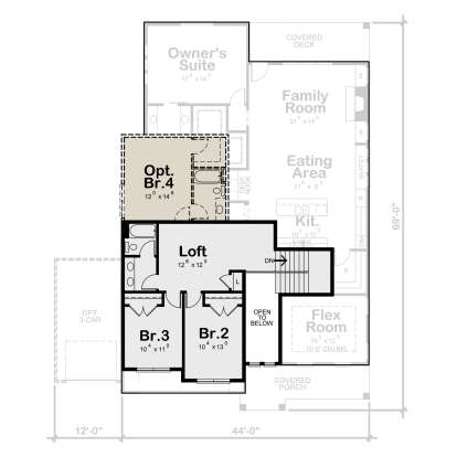 Second Floor for House Plan #402-01846