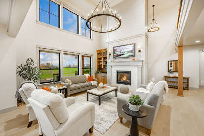 Modern Farmhouse House Plan #2464-00161 Build Photo