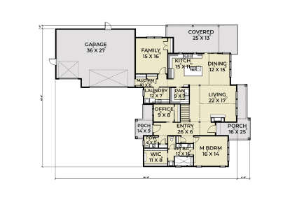Main Floor for House Plan #2464-00161