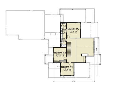 Second Floor for House Plan #2464-00161
