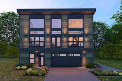 Modern House Plan #940-01337 Elevation Photo