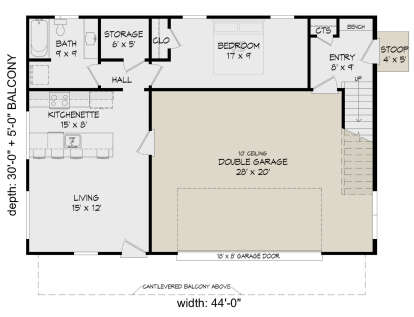 First Floor for House Plan #940-01337