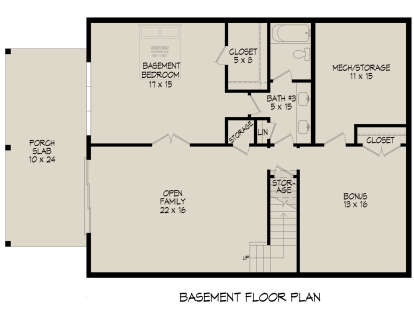 Basement for House Plan #940-01338