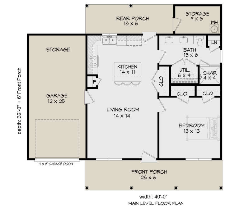 House Plan House Plan #33791 Drawing 1