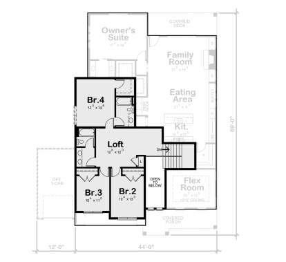Second Floor for House Plan #402-01847