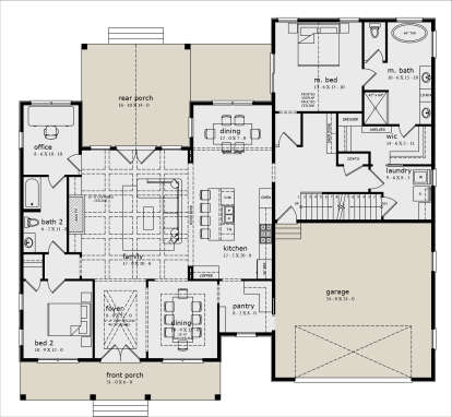 Main Floor for House Plan #7174-00037