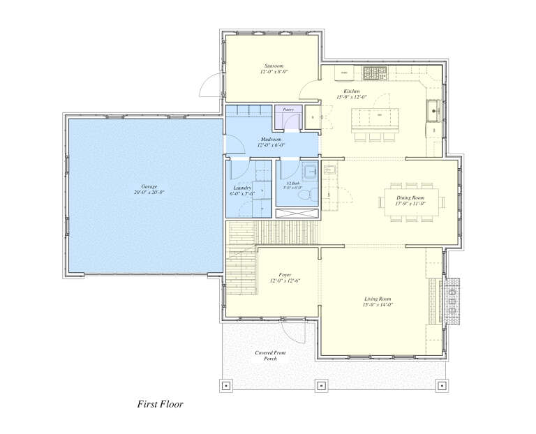 House Plan House Plan #33795 Drawing 1
