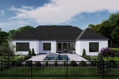 European House Plan #3571-00038 Elevation Photo