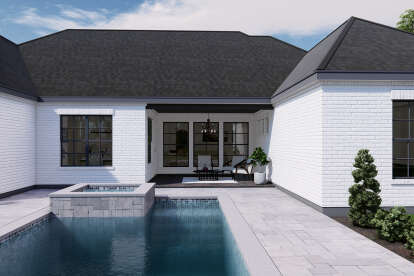 European House Plan #3571-00038 Elevation Photo