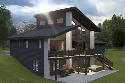 Contemporary House Plan #2802-00418 Elevation Photo