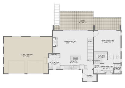 Main Floor for House Plan #2802-00418