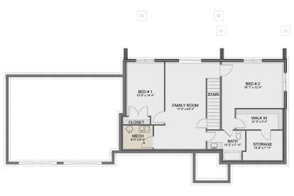 Basement for House Plan #2802-00418