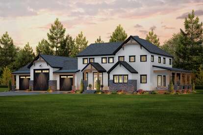 Barn House Plan #009-00457 Elevation Photo