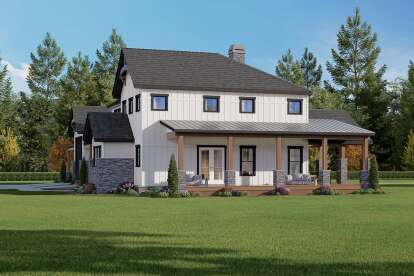 Barn House Plan #009-00457 Elevation Photo