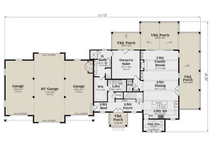 Main Floor for House Plan #009-00457