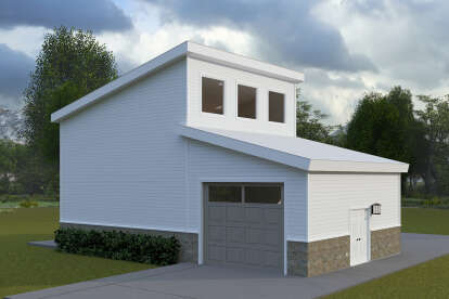 Contemporary House Plan #2802-00420 Elevation Photo
