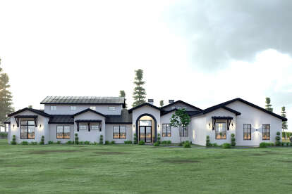 Modern Transitional House Plan #8314-00048 Elevation Photo