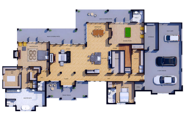 House Plan House Plan #33808 Drawing 1
