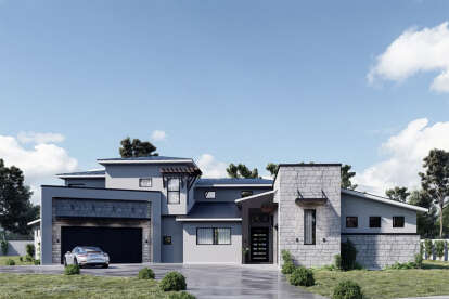 Contemporary House Plan #8314-00050 Elevation Photo
