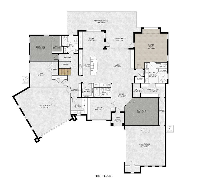 House Plan House Plan #33809 Drawing 1