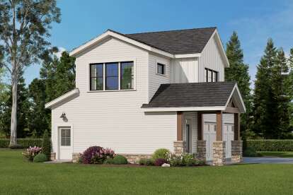Modern Farmhouse House Plan #009-00458 Elevation Photo