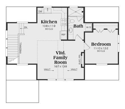Second Floor for House Plan #009-00458