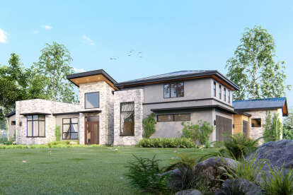 Modern House Plan #8314-00051 Elevation Photo