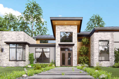 Modern House Plan #8314-00051 Elevation Photo