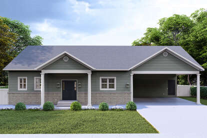 Country House Plan #2802-00422 Elevation Photo