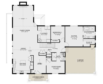 Main Floor for House Plan #2802-00422