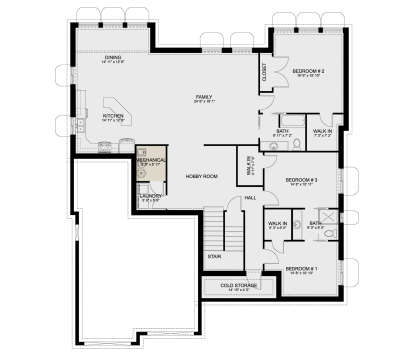 Basement for House Plan #2802-00424