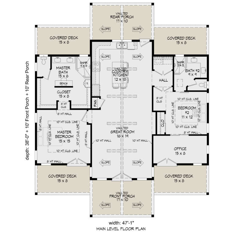 House Plan House Plan #33816 Drawing 1