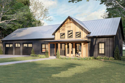 Barn House Plan #1776-00166 Elevation Photo