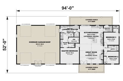 Main Floor for House Plan #1776-00166