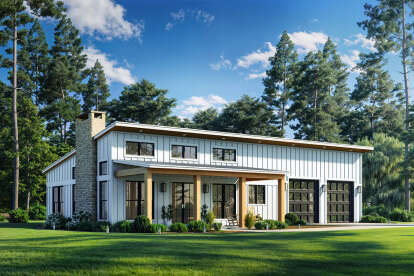 Barn House Plan #041-00401 Elevation Photo