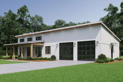 Barn House Plan #041-00401 Elevation Photo